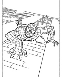 Ausmalbild Spider-Man 3 kostenlos 1